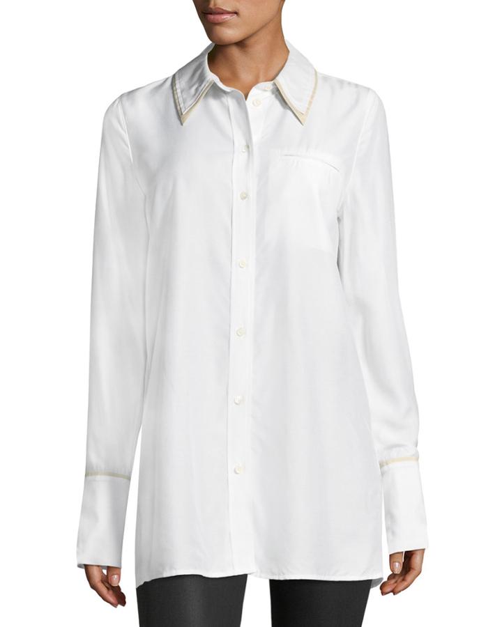 Blake Oversized Long-sleeve Poplin