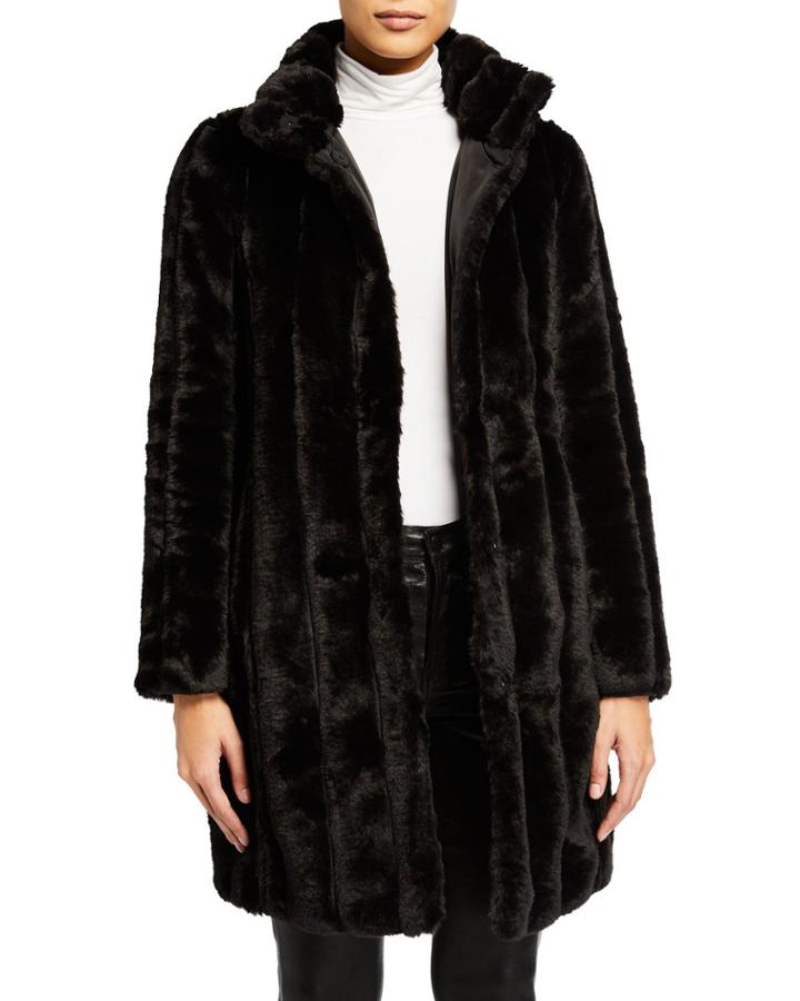 Reversible Faux Fur Coat