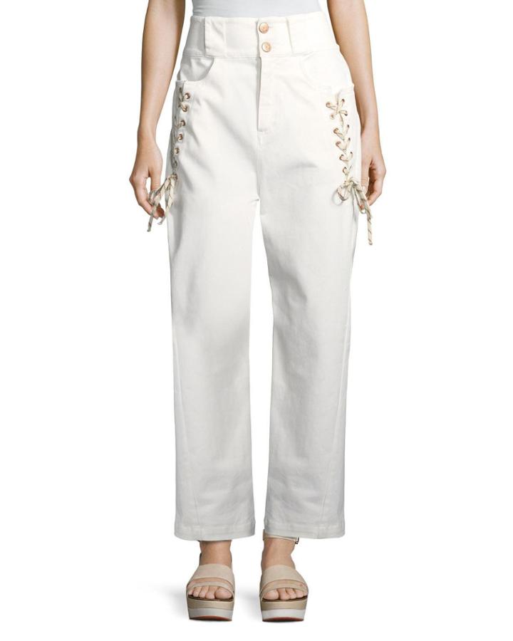Lace-up Trousers