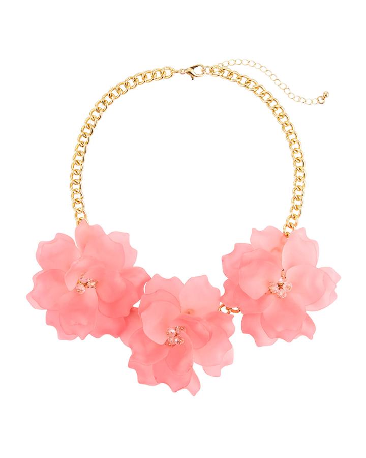 Triple Rose Statement Necklace