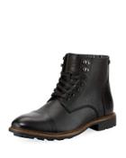 Neilson Leather Lace-up Boot, Black