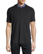 Pique Polo Shirt W/ Contrast Collar