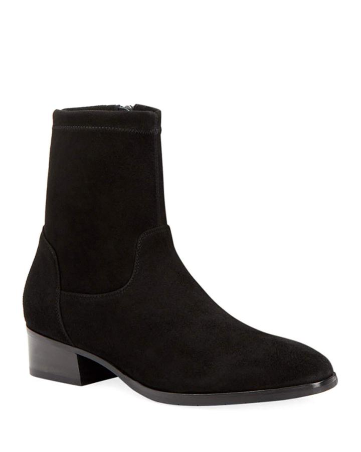 Faren Suede Zip Booties