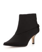 Loli Crepe Ankle Boots, Black