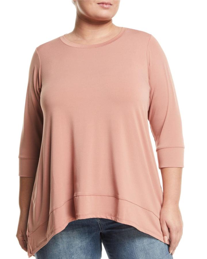 3/4-sleeve Handkerchief Top,