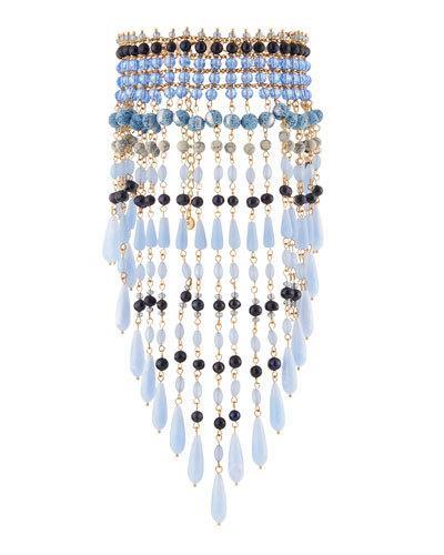 Multi-drop Choker Bib Necklace