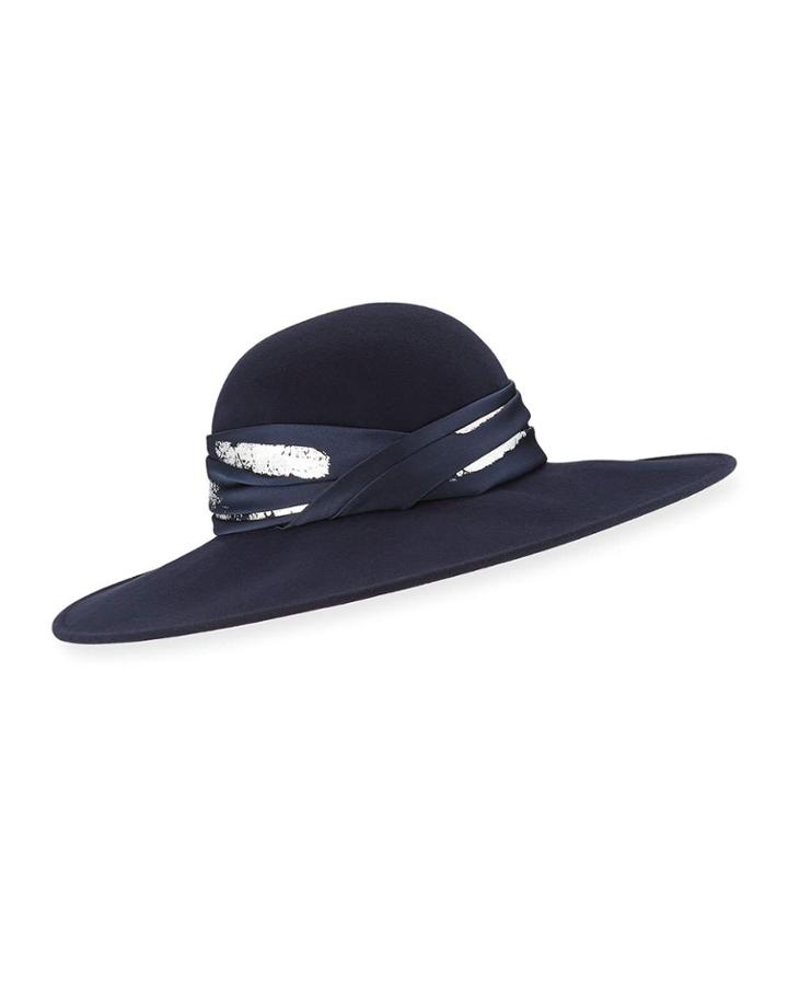 Honey Large Brim Hat W/ Imitation