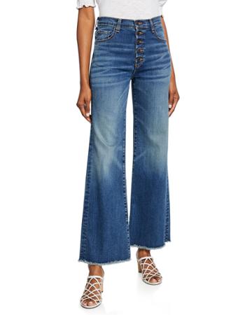 Kirra Flood-length Fringe Jeans