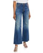Kirra Flood-length Fringe Jeans