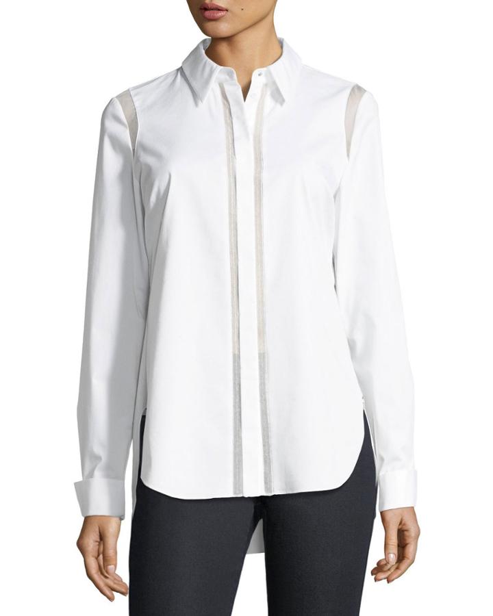 Landra Button-front Blouse