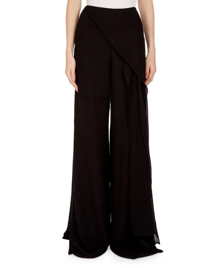 Farnley Wide-leg Side-drape Textured