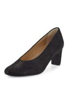 Damsel Stingray-print Pump, Black