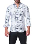 Men's Shaped-fit Fibonacci Lion-print