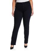 Plus Size Marilyn Straight-leg Bling-pocket Jeans