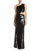 Kaitlyn Asymmetrical Cutout Gown