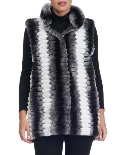 Detachable-sleeve Fur Coat