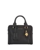 Mini Padlock Pebbled Leather Tote Bag