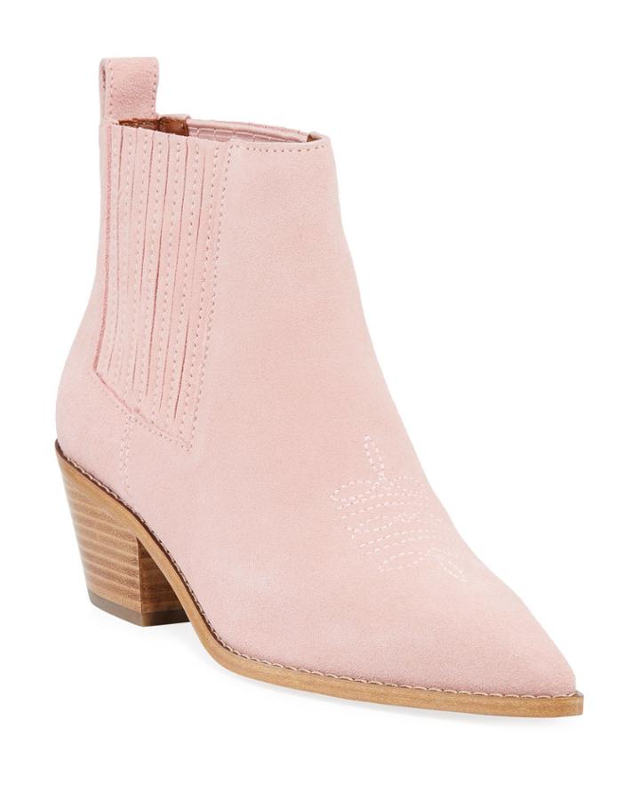 Melody Suede Western Booties