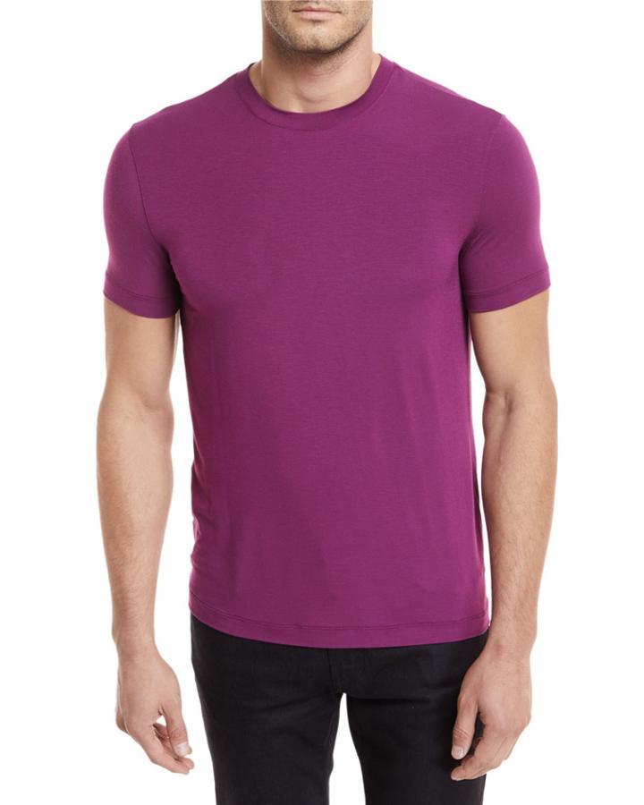 Solid Jersey Crewneck T-shirt