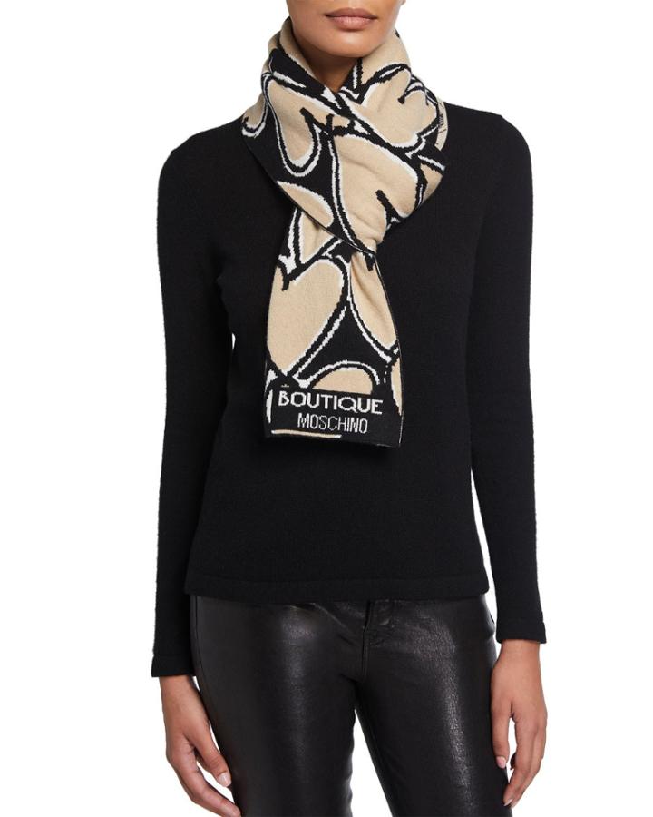 Heart-print Wool-blend