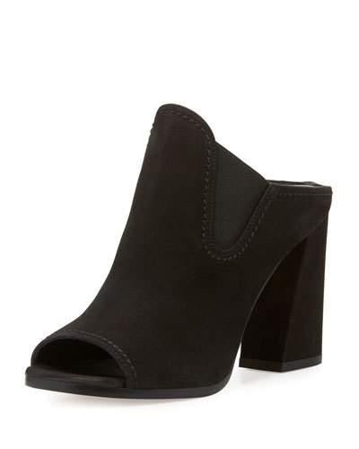 Slideup Nubuck Leather Open-toe