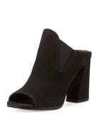 Slideup Nubuck Leather Open-toe