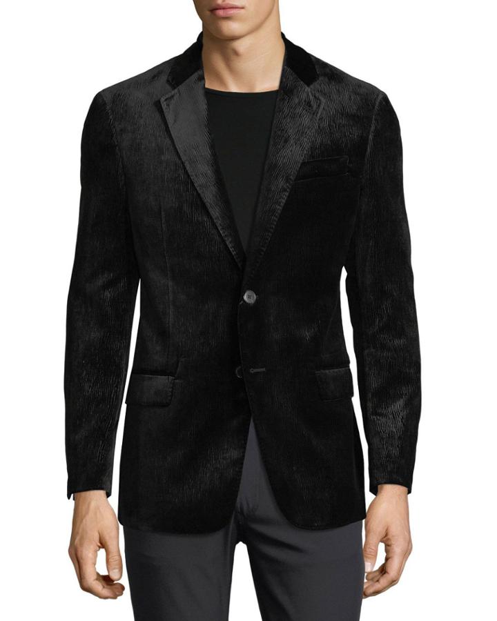Notched-lapel Velvet Dinner Jacket