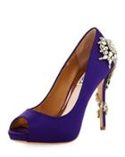 Royal Satin Embellished Pump