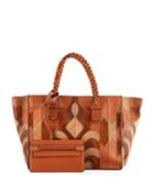 Large Patchwork Leather Tote Bag