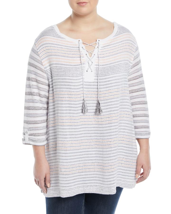 Ahoy Striped Knit Top,