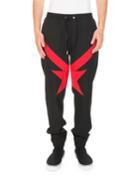 Red Star-knit Jogger Trouser Pants