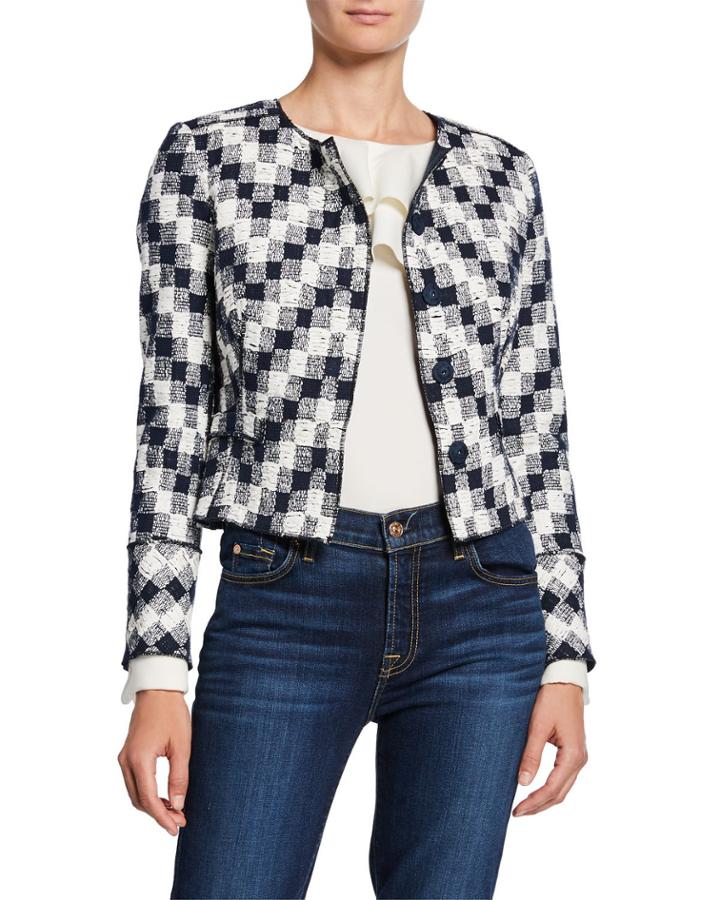 Cropped Checkered Long