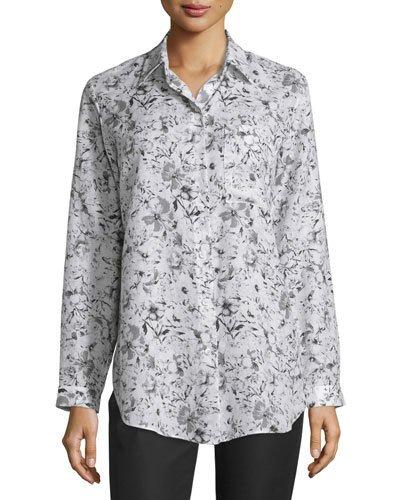 Babette Long-sleeve Floral-print Blouse