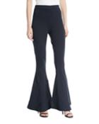 Dree High-waist Zipper Flare-leg Pants