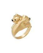 18k Double Panther Ring,