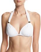 Pearl Shirred Halter
