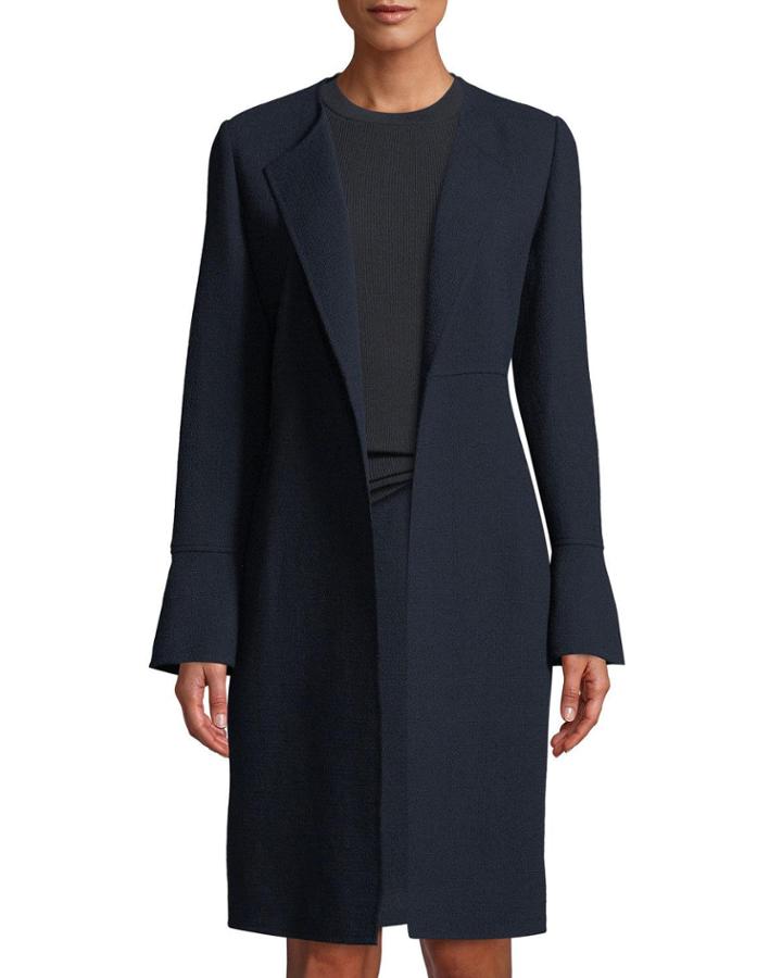 Russo Nouveau Crepe Wool Coat