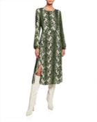 Long-sleeve Snake-print