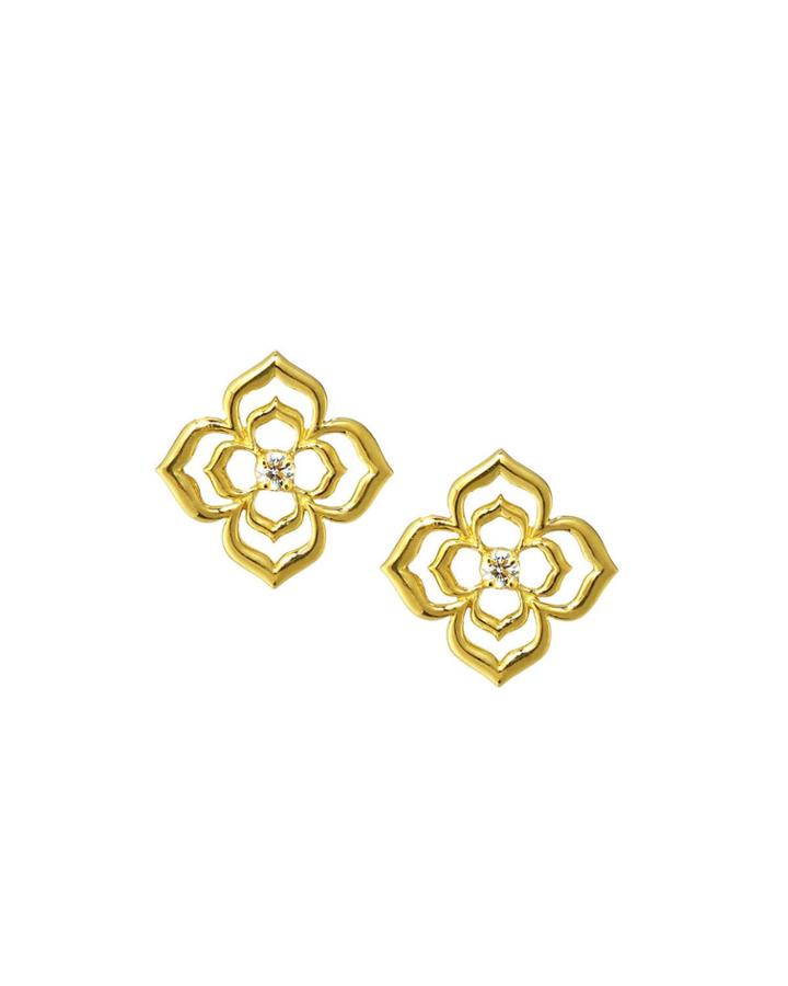 14k Diamond Echo Flower