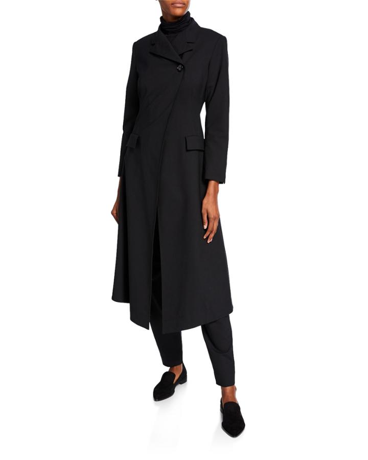 Asymmetric Envelope Duster Coat