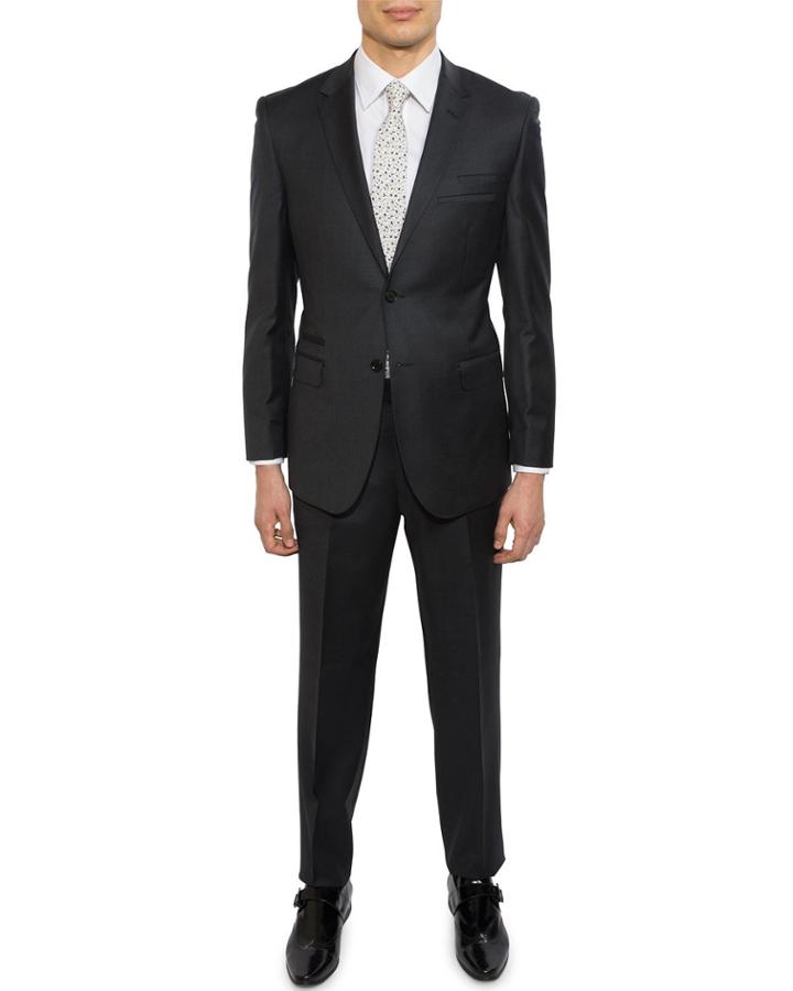 Men's Slim-fit Soft Wool Two-piece