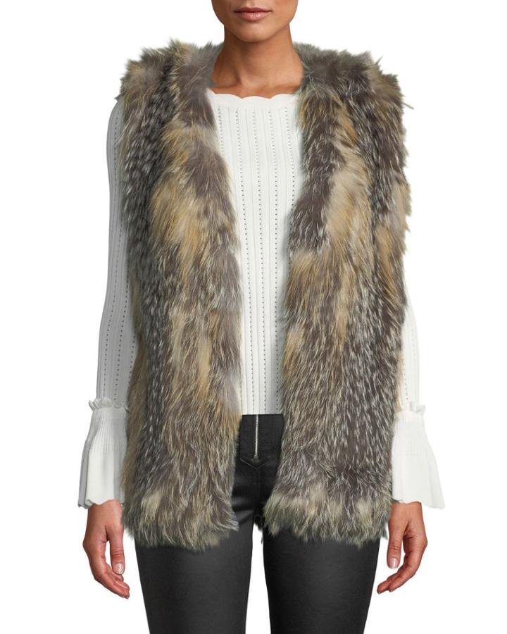 Mid Length Fur Vest