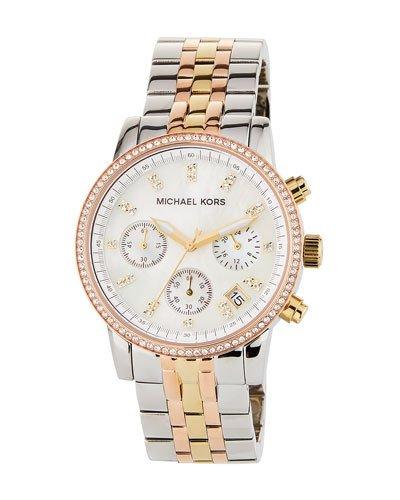 36mm Ritz Glitz Tri-tone Chronograph Watch