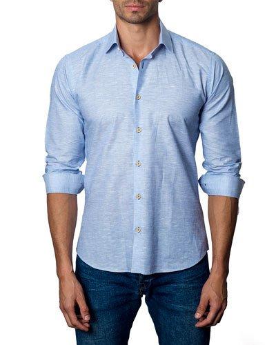 Woven Button-front Sport