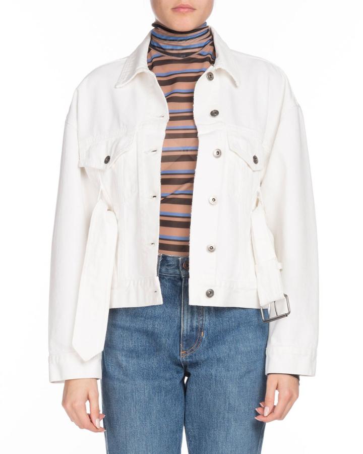 Pswl Belted Button-down Denim Jackets