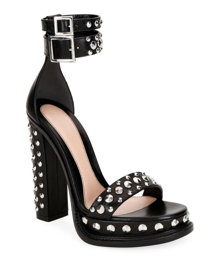 Studded Leather Ankle