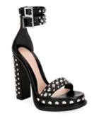Studded Leather Ankle