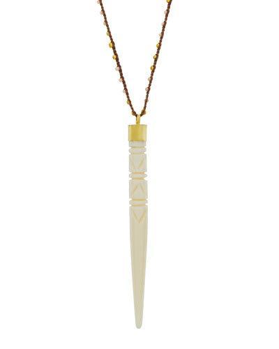 Wanderer Hand-carved Dagger Pendant Necklace