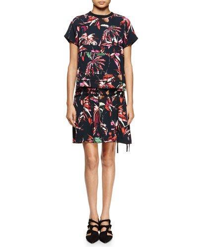 Tropical-print Short-sleeve