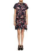 Tropical-print Short-sleeve